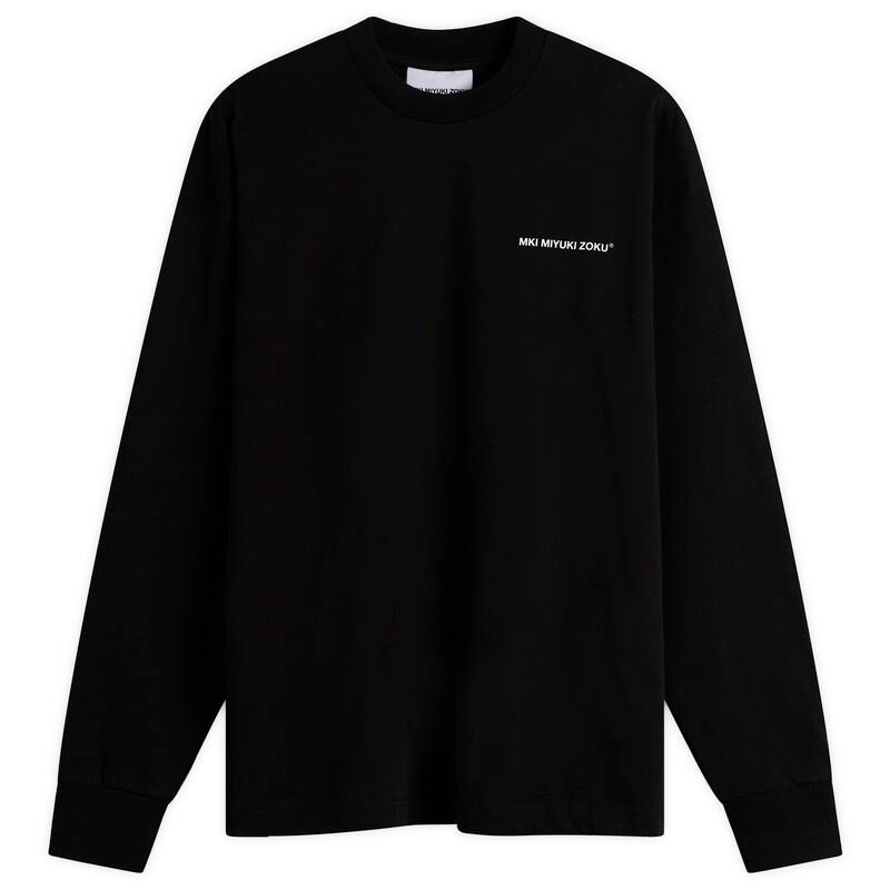 エムケーアイ メンズ トップス Tシャツ MKI Uniform Long Sleeve TShirt Black ブラック