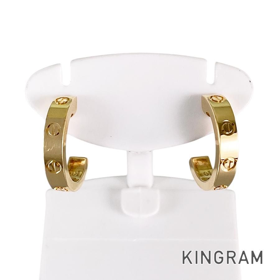 カルティエ Cartier ミニラブ K18YG ピアス sss【中古】