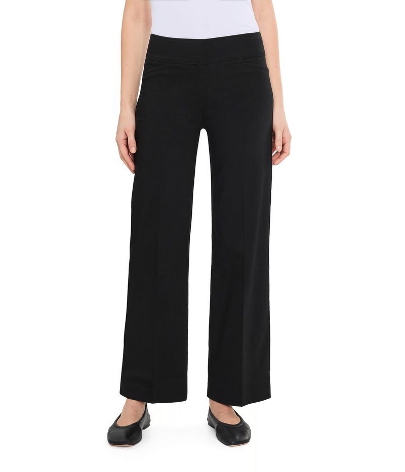 エリオットローレン レディース ボトムス カジュアルパンツ ワイドレッグ Elliott Lauren Control Stretch Wide Leg Pants with Back Pocket Black ブラック