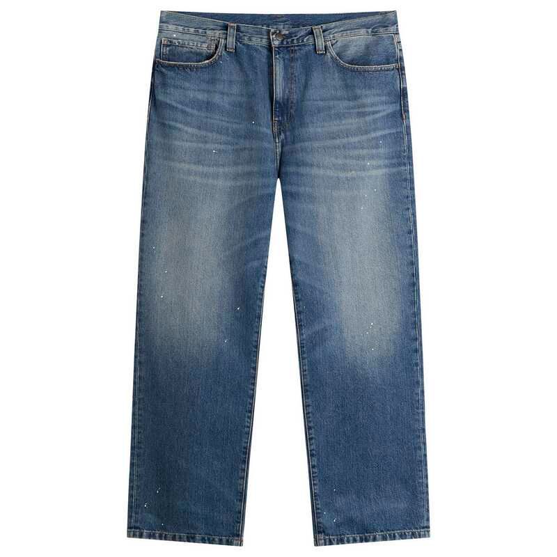 カーハート メンズ ボトムス カジュアルパンツ Carhartt WIP Landon Pant Blue Paint Destroy Wash ブルー