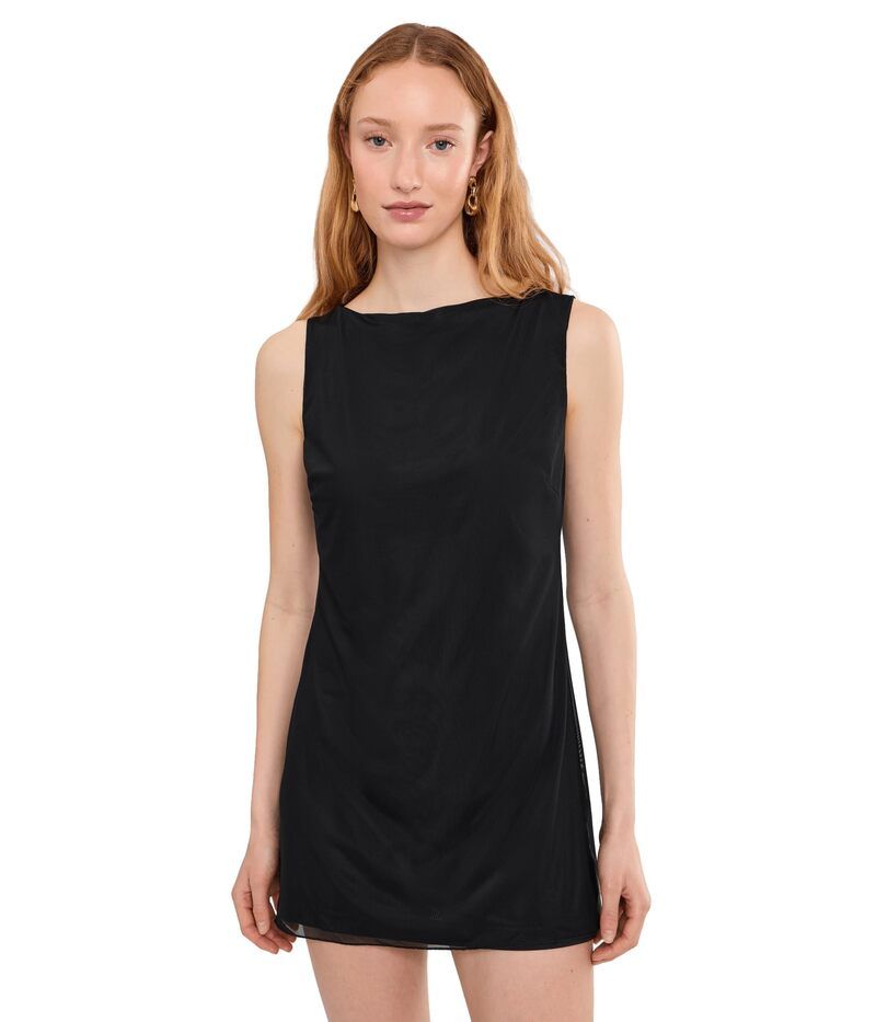 ウミーユアムーム レディース トップス ワンピース ミニ Show Me Your Mumu Kiki Mini Dress Black Mesh ブラック