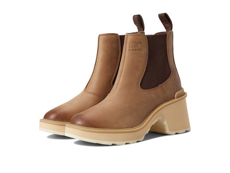 ソレル レディース シューズ ブーツ・レインブーツ チェルシー ヒール SOREL HiLine Heel Chelsea UmberCeramic