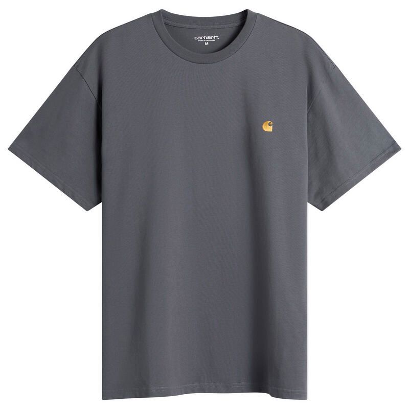 カーハート メンズ トップス Tシャツ Carhartt WIP Chase TShirt Styx Gold ゴールド