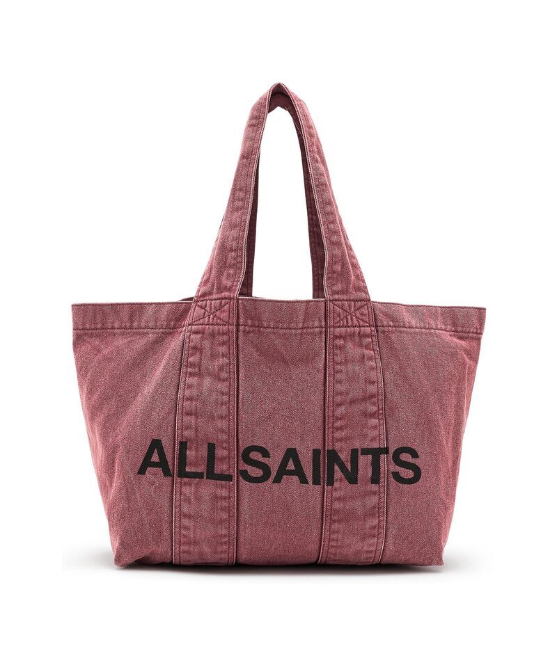 オールセインツ レディース バッグ デニム AllSaints Izzy Denim Tote Raspberry Pink ピンク
