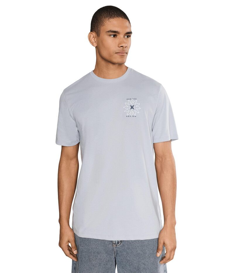 ハーレー メンズ トップス シャツ Hurley H2o Dri Shine Short Sleeve Light Asteroid