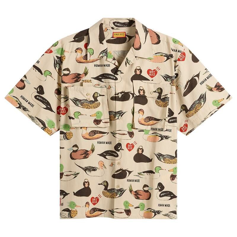 ヒューマンメイド メンズ トップス シャツ プリント Human Madecoy Duck Printed Shirt Beige ベージュ