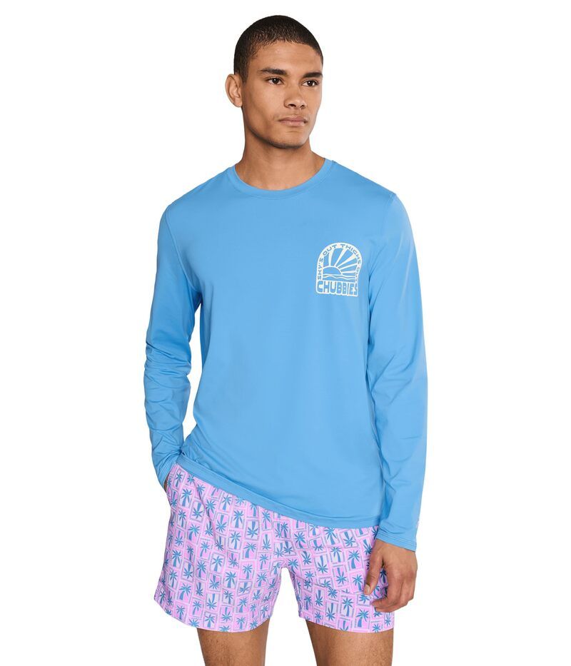 チャビーズ メンズ トップス シャツ クルーネック Chubbies The Sunny Tomorrow sun Crewneck Medium Blue ブルー