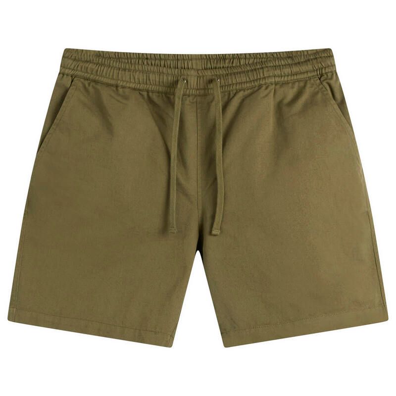 ユニバーサルワークス メンズ ボトムス ハーフパンツ・ショーツ ショートパンツ Universal Works Twill Beach Shorts Light Olive オリーブ