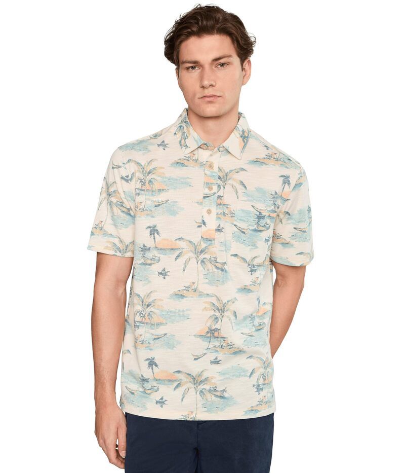 トッミーバハマ メンズ トップス シャツ Tommy Bahama San Lucio Tides Mirage Polo Tanned Cream クリーム