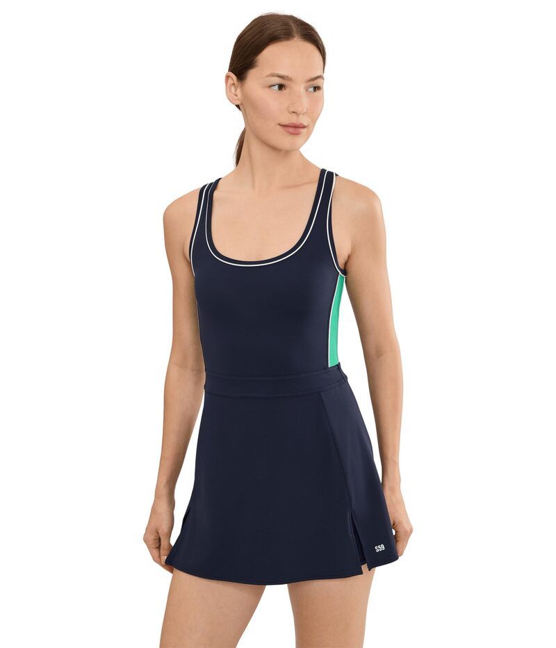 スピリッツフィフティファイブ レディース トップス ワンピース Splits59 Martina Rigor Color Block Dress IndigoSpearmint インディゴ
