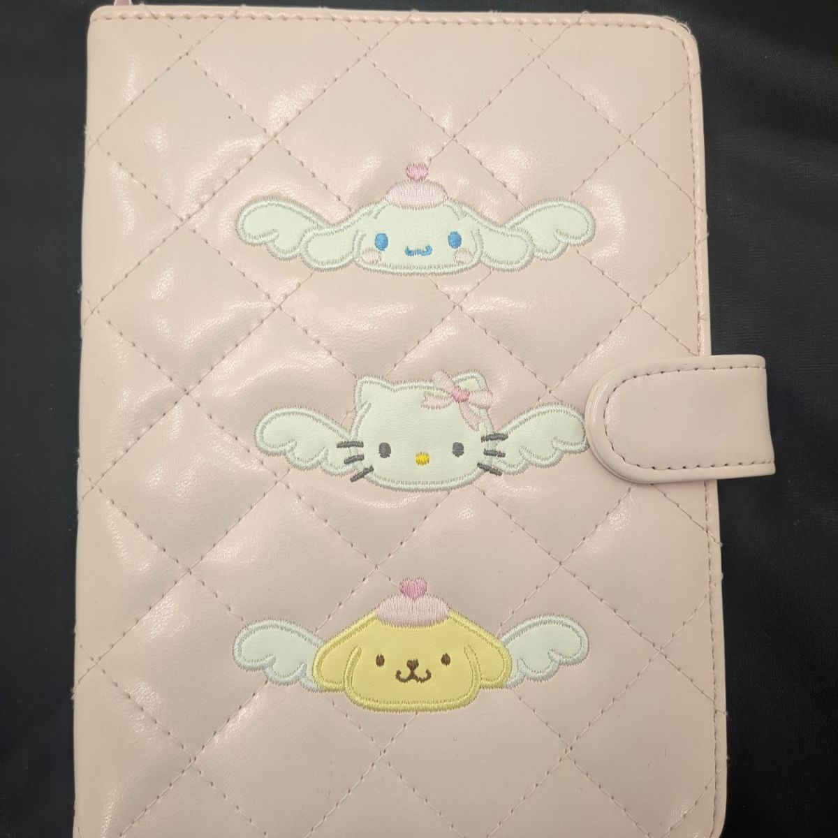 サンリオ キャラクターズ キティ マイメロ ピンク キルティングバインダー(夢みるエンジェル) シール帳　平塚店1-A