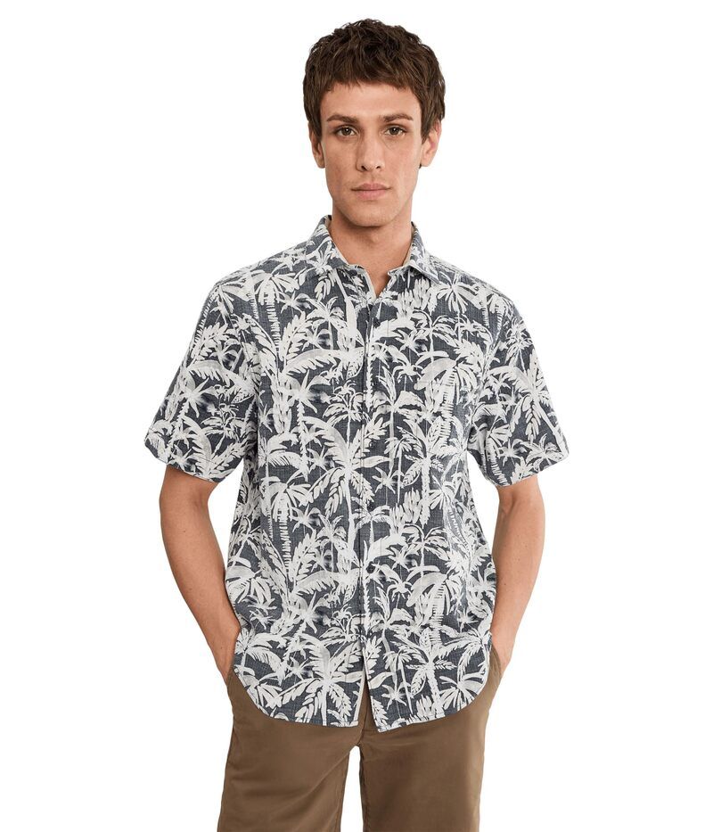 トッミーバハマ メンズ トップス シャツ Tommy Bahama Nova Wave Nero Palms Black ブラック