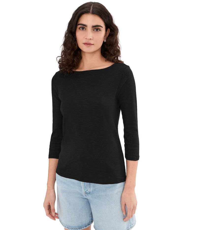 トッミーバハマ レディース トップス シャツ Tommy Bahamashby Isles Bateau Neck 34 Tee Black ブラック