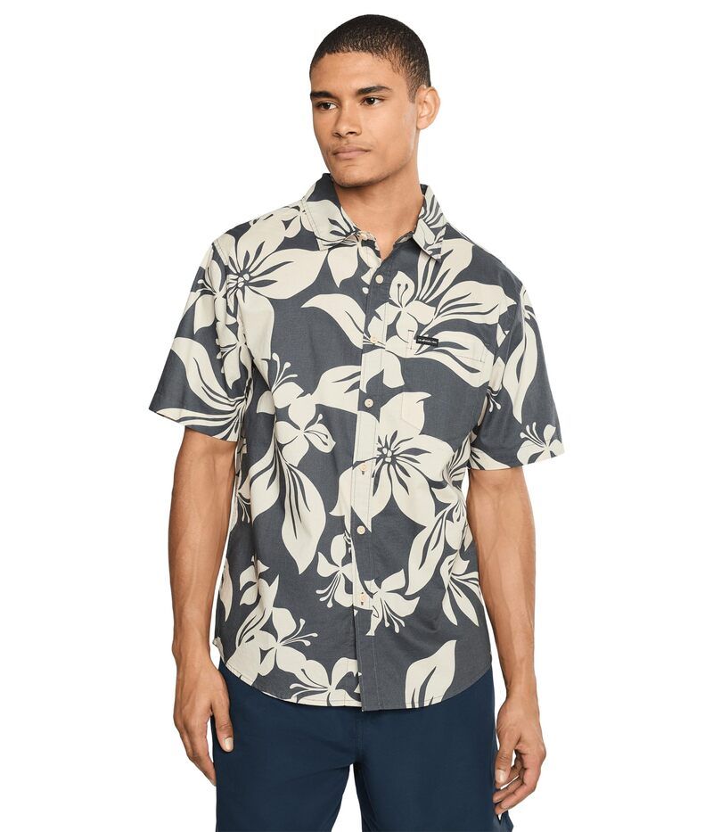 クイックシルバー メンズ トップス シャツ Quiksilver Kailua Classic Woven Iron Gate