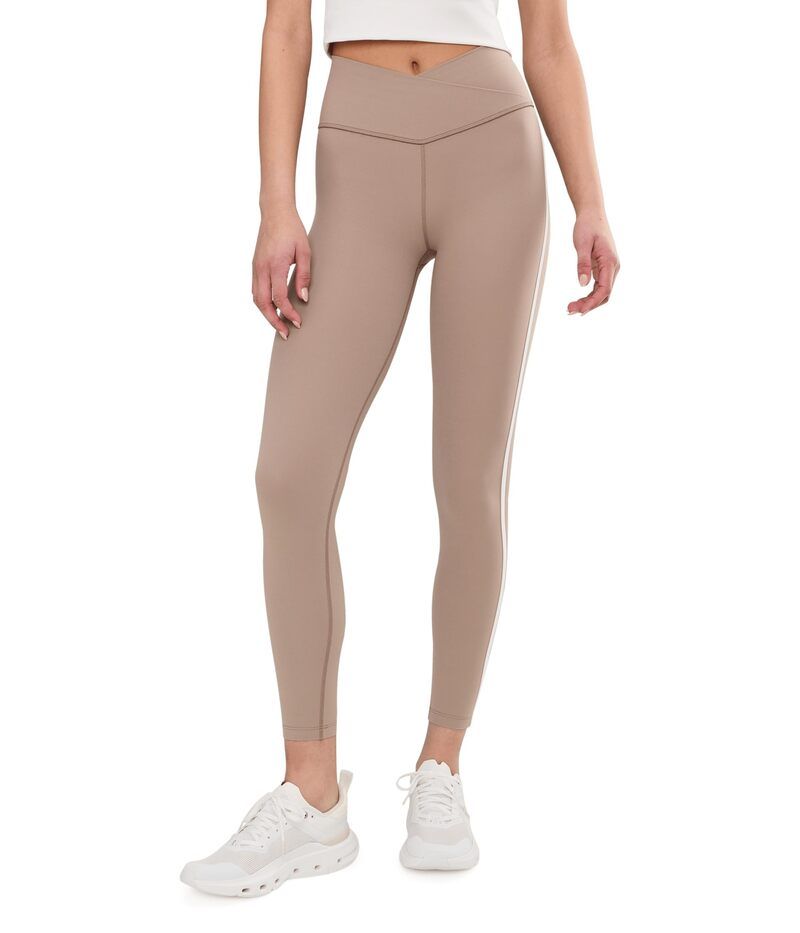 スピリッツフィフティファイブ レディース ボトムス カジュアルパンツ Splits59 Mia Rigor Legging W Stripe LatteWhite ホワイト
