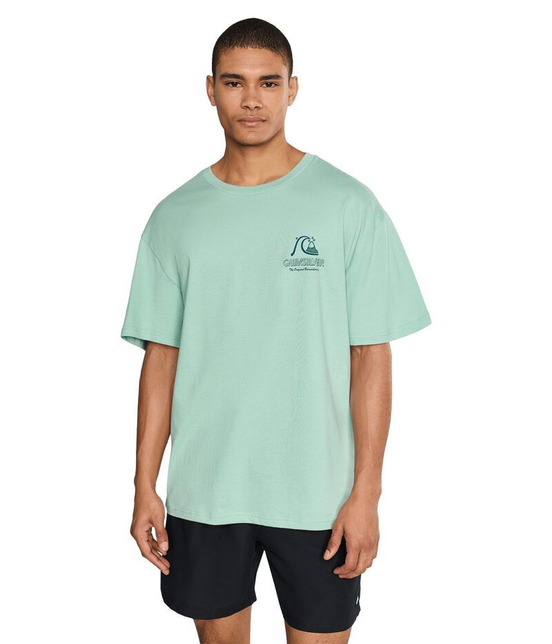 クイックシルバー メンズ トップス シャツ ヴィンテージ Quiksilver Vintage Bubble Org Screen Tee Blue Haze ブルー