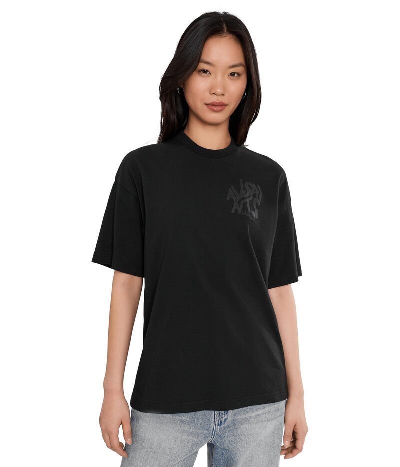オールセインツ レディース トップス シャツ AllSaints Orlando Etta Tee Black 1 ブラック
