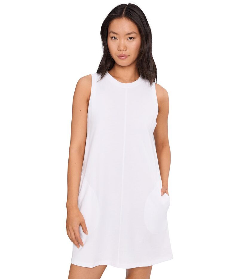 リラピー レディース トップス ワンピース Lilla P Center Seam Tank Dress White ホワイト