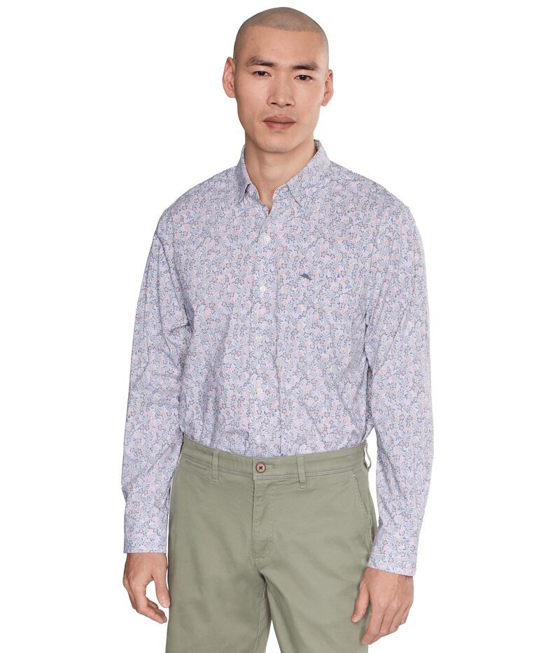 トッミーバハマ メンズ トップス シャツ Tommy Bahama Sarasota Stretch Aveiro Sands Antique Ivory アイボリー