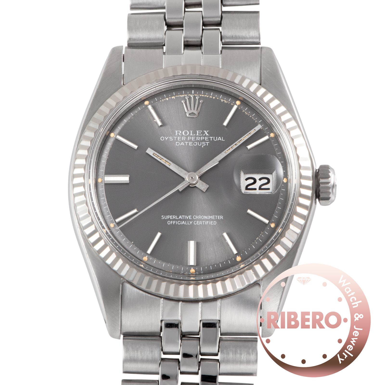 ROLEX ロレックス デイトジャスト 1601 1973年製 Tritium SS/WG【中古】 440,010円