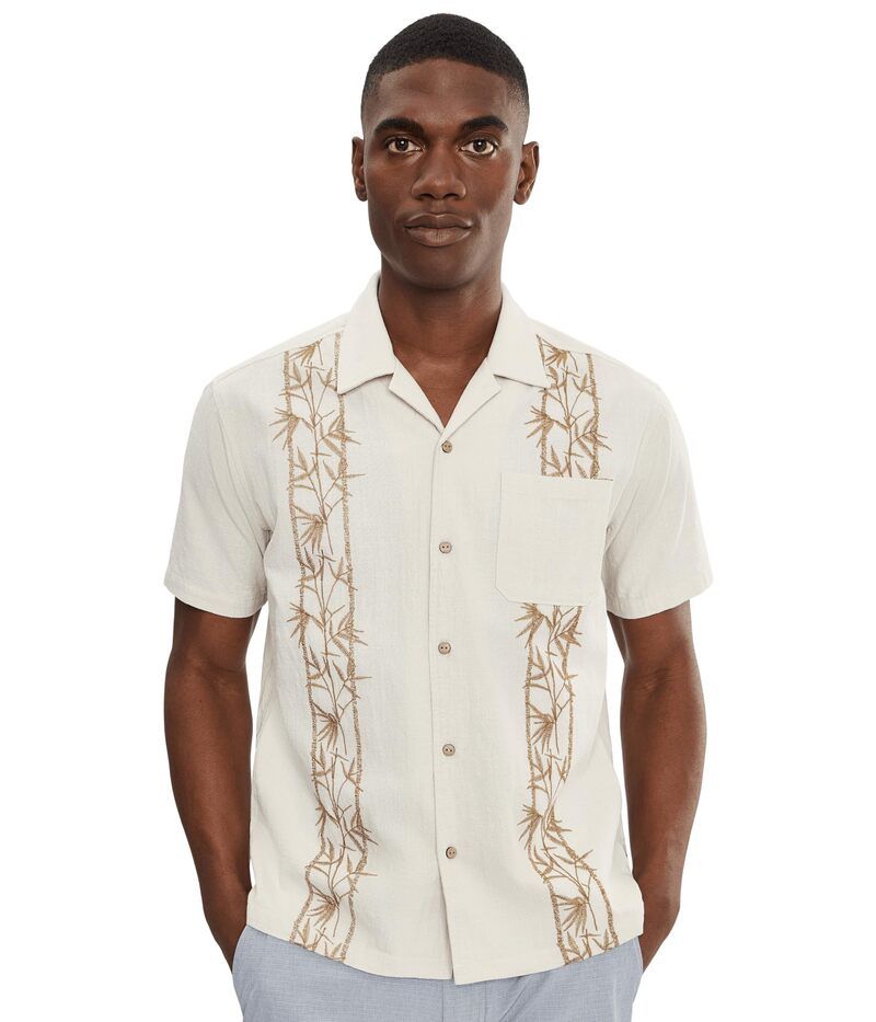 ハーレー メンズ トップス シャツ 刺繍 Hurley Sano Camp Embroidered Short Sleeve Bone 12,690円