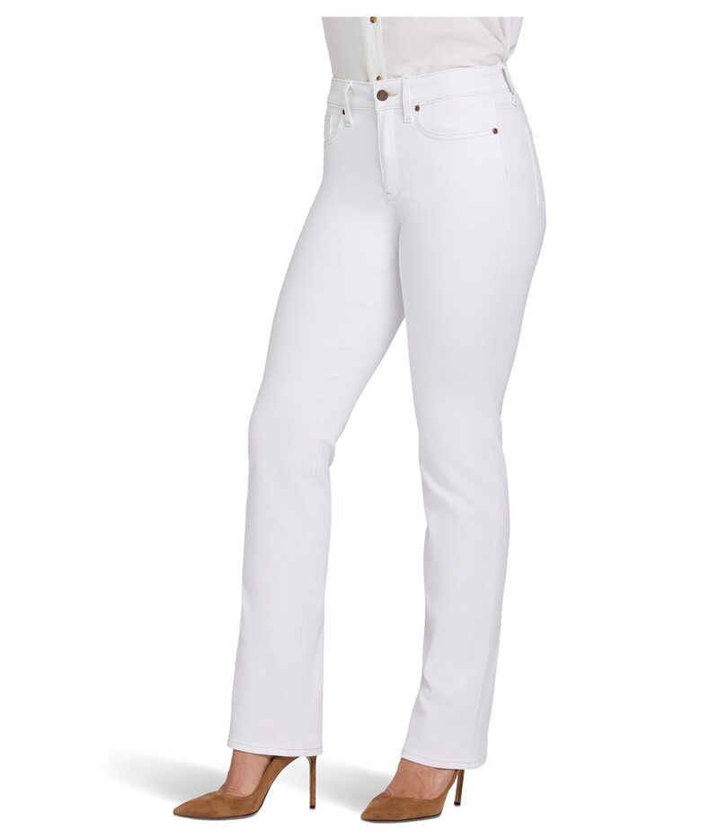 エヌワイディージェイ レディース ボトムス デニムパンツ プチ ジーンズ NYDJ Petite Marilyn Straight Jeans Optic White ホワイト