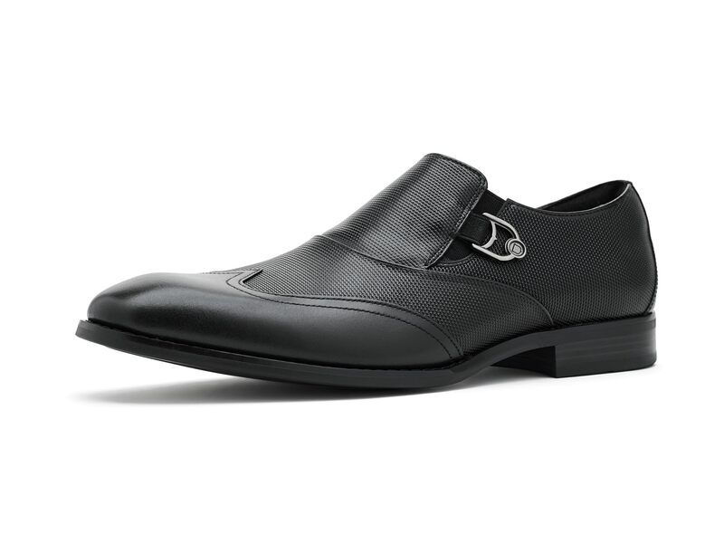 ステイシーアダムス メンズ シューズ オックスフォード ウィングチップ ローファー Stacy Adams Lockwood Wingtip Ornament SlipOn Loafer Black ブラック