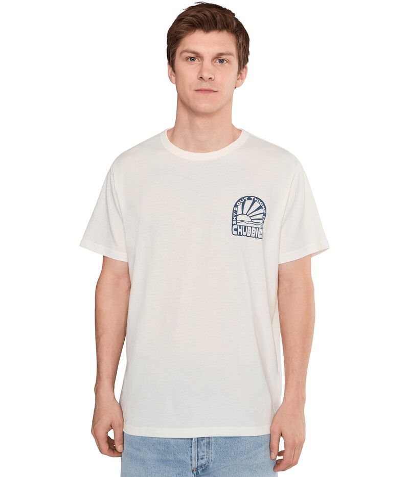 チャビーズ メンズ トップス シャツ グラフィック Chubbies The Sunny Tomorrow non Pocket Graphic Tshirt Oatmeal オートミール