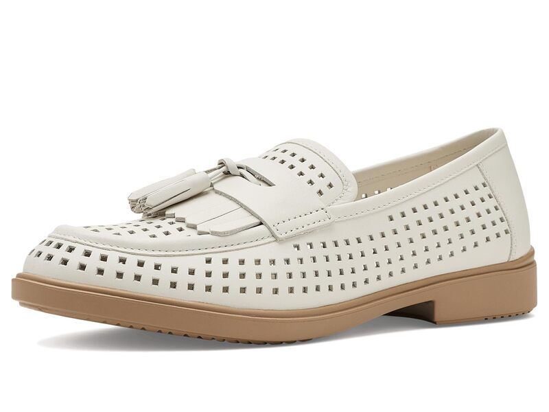 エコー レディース シューズ スリッポン・ローファー ECCO Dress Classic 15 Perforated Tasseloafers White ホワイト