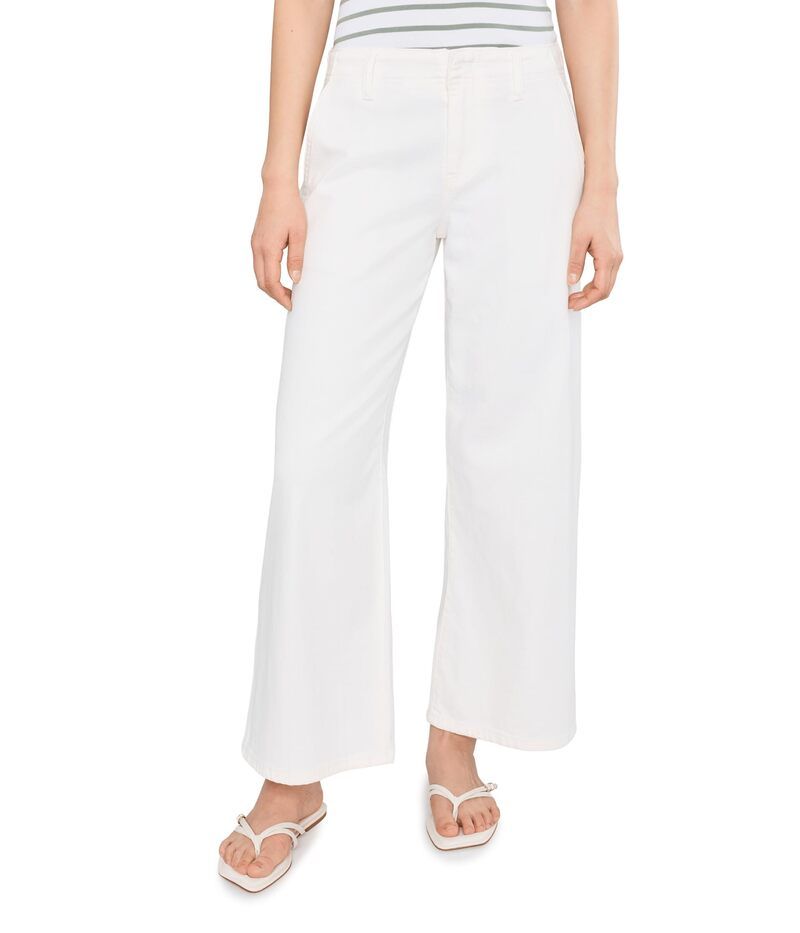 リヴァプール ロサンゼルス レディース ボトムス デニムパンツ ワイドレッグ プチ ジーンズ Liverpoolos Angeles Petite Midrise Weekender Wide Leg Jeans White ホワイト