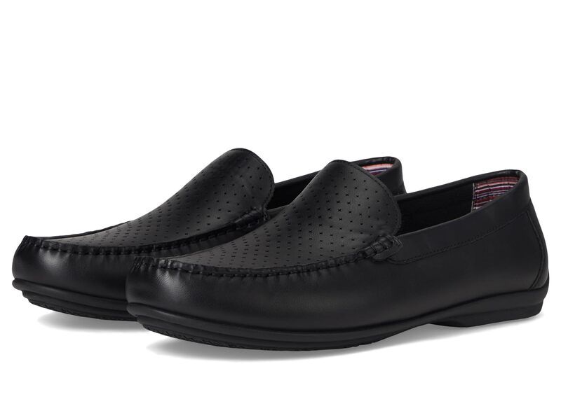 ステイシーアダムス メンズ シューズ スリッポン・ローファー Stacy Adams Conroy Moc Toe Driver Black ブラック