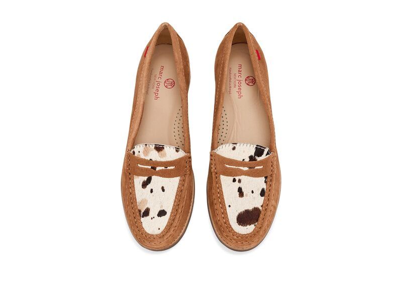 マークジョセフニューヨーク レディース シューズ スリッポン・ローファー Marc Joseph New York East Village Loafers Tan SuedeDune Patch Pony Hair タン マークジョセフニューヨーク レディース シューズ スリッポン・ローファー Marc Joseph New York East Village Loafers Tan SuedeDune Patch Pony Hair タン