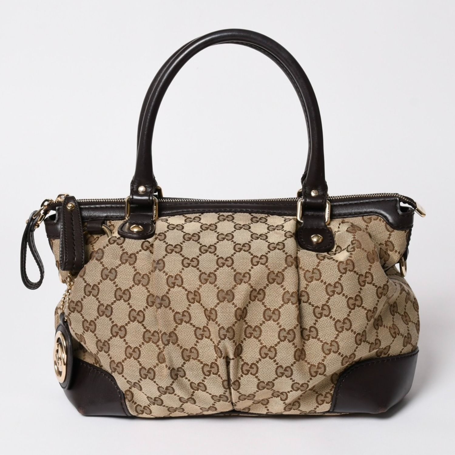 GUCCI グッチ スーキー トートバッグ 247902 ブラウン GGキャンバス ショルダーバッグ ブラウン 美品 中古 4a002943