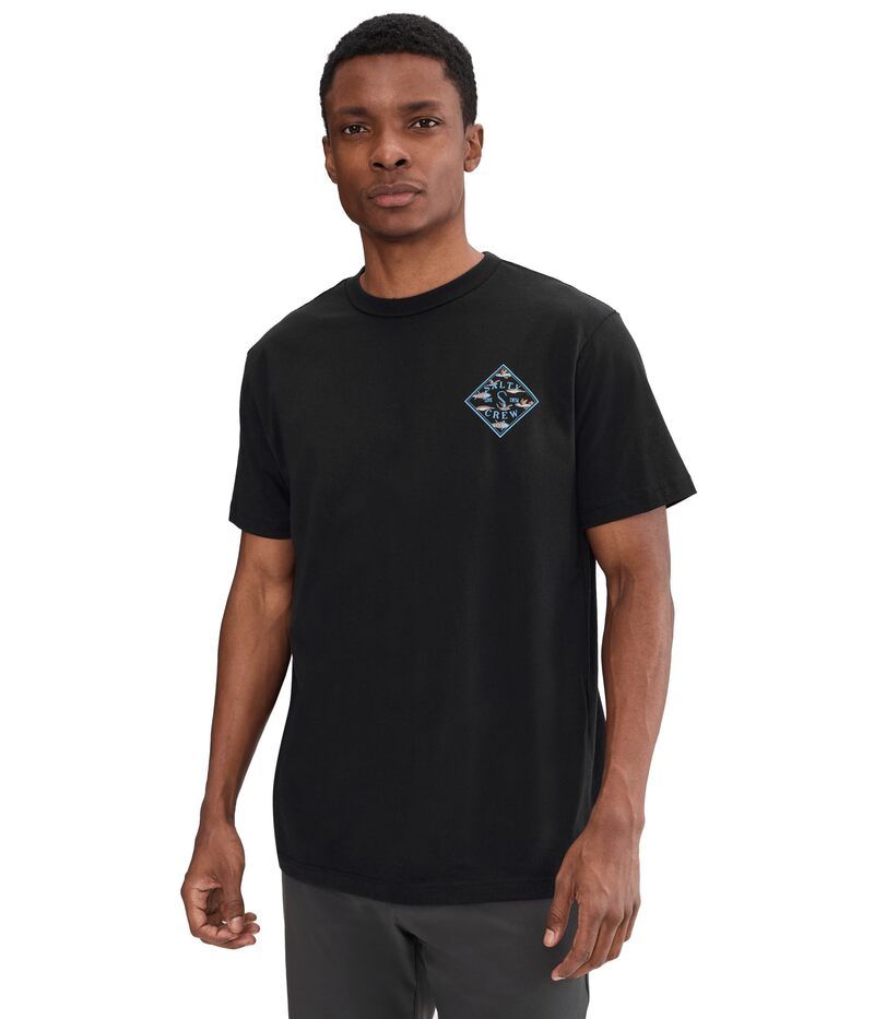 ソルティークルー メンズ トップス シャツ Salty Crew Tippet Fill Short Sleeve Black ブラック