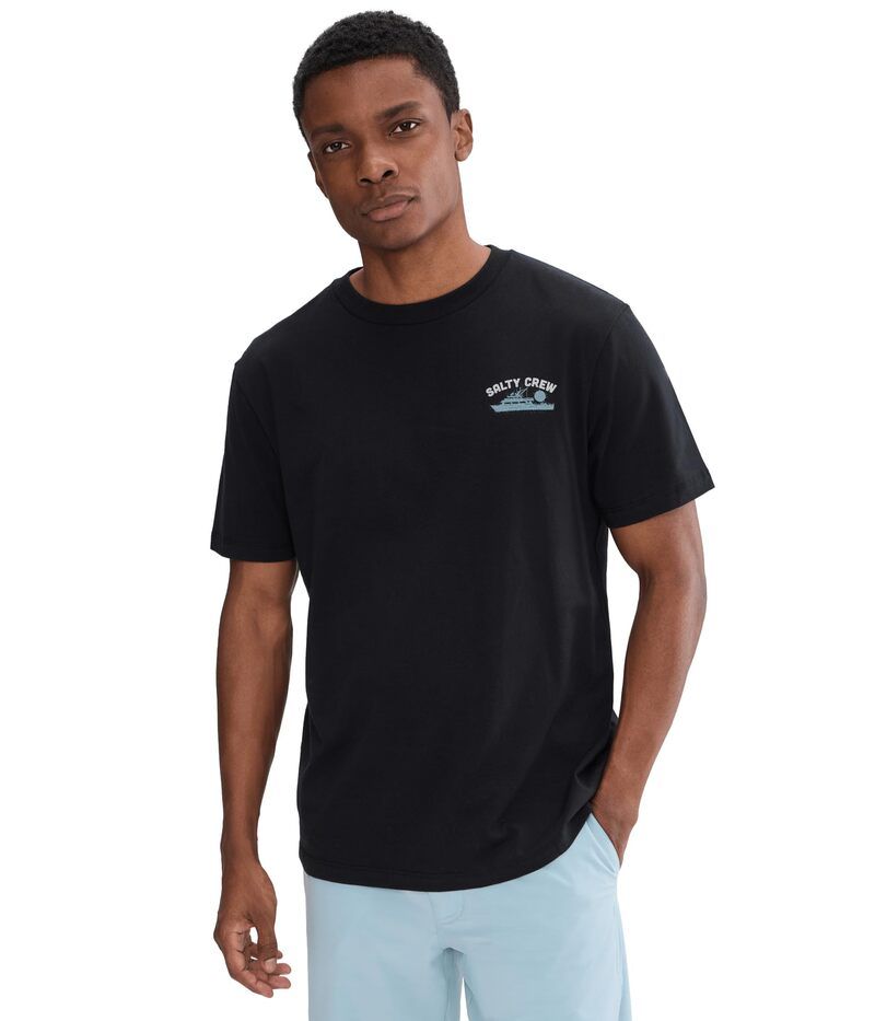 ソルティークルー メンズ トップス シャツ Salty Crew Overnight Short Sleeve Black ブラック