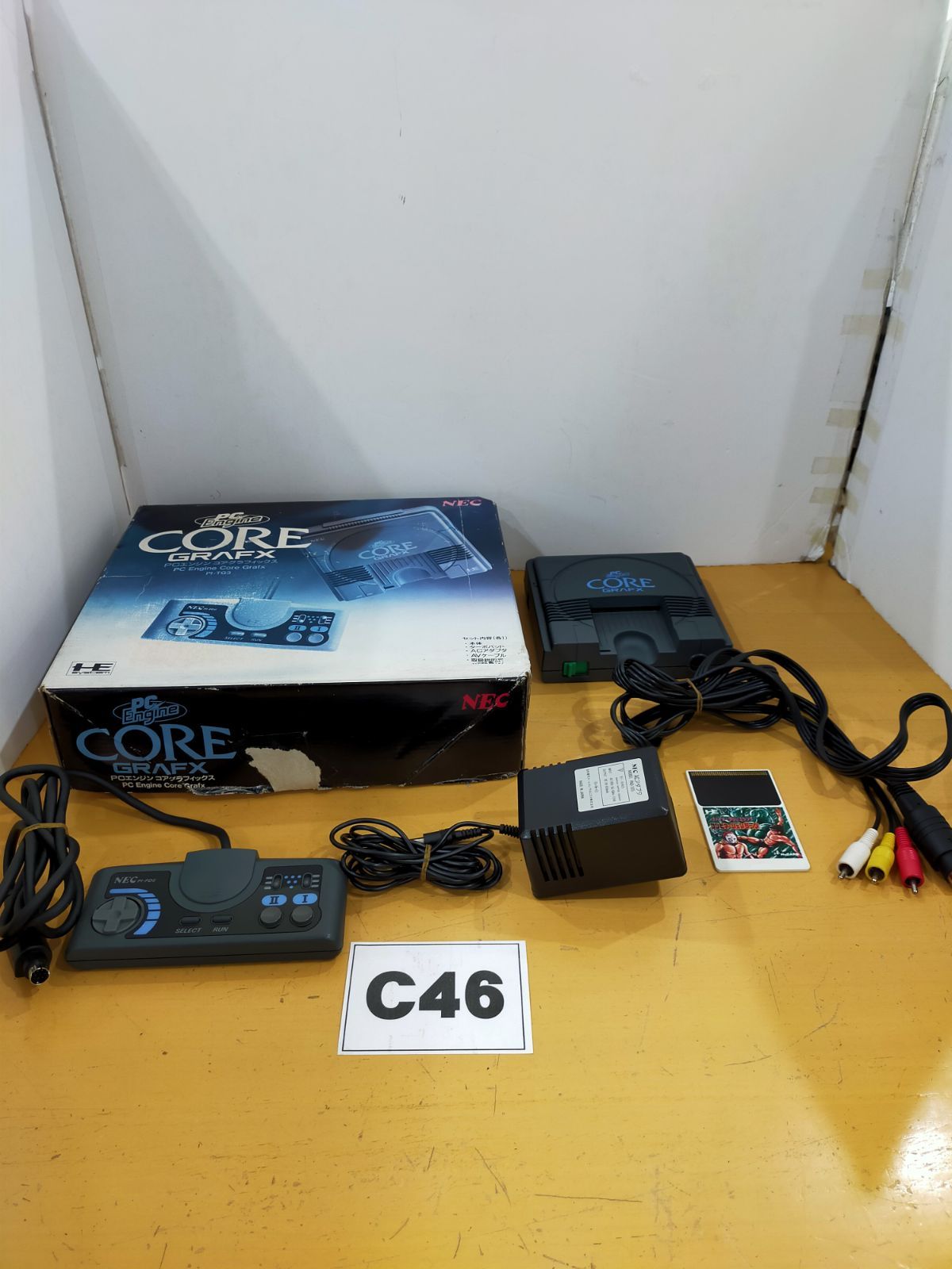 C46 NEC PC Engine Core Grafx 本体 PI-TG3 ファイアープロレスリング付き
