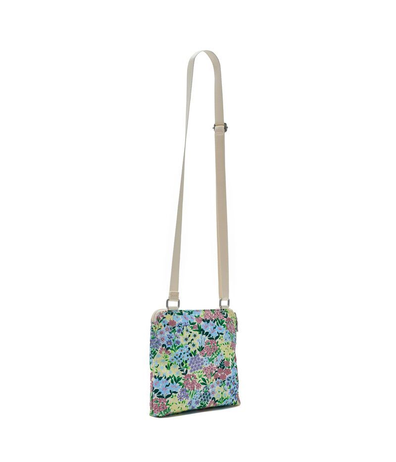 バッガリーニ レディース バッグ ミニ Baggallini Coastal Flip Lock Mini Crossbody Meadow Print