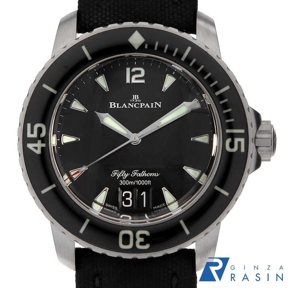 ブランパン フィフティファゾムス グランドデイト 5050-12B30-B52A 中古 メンズ