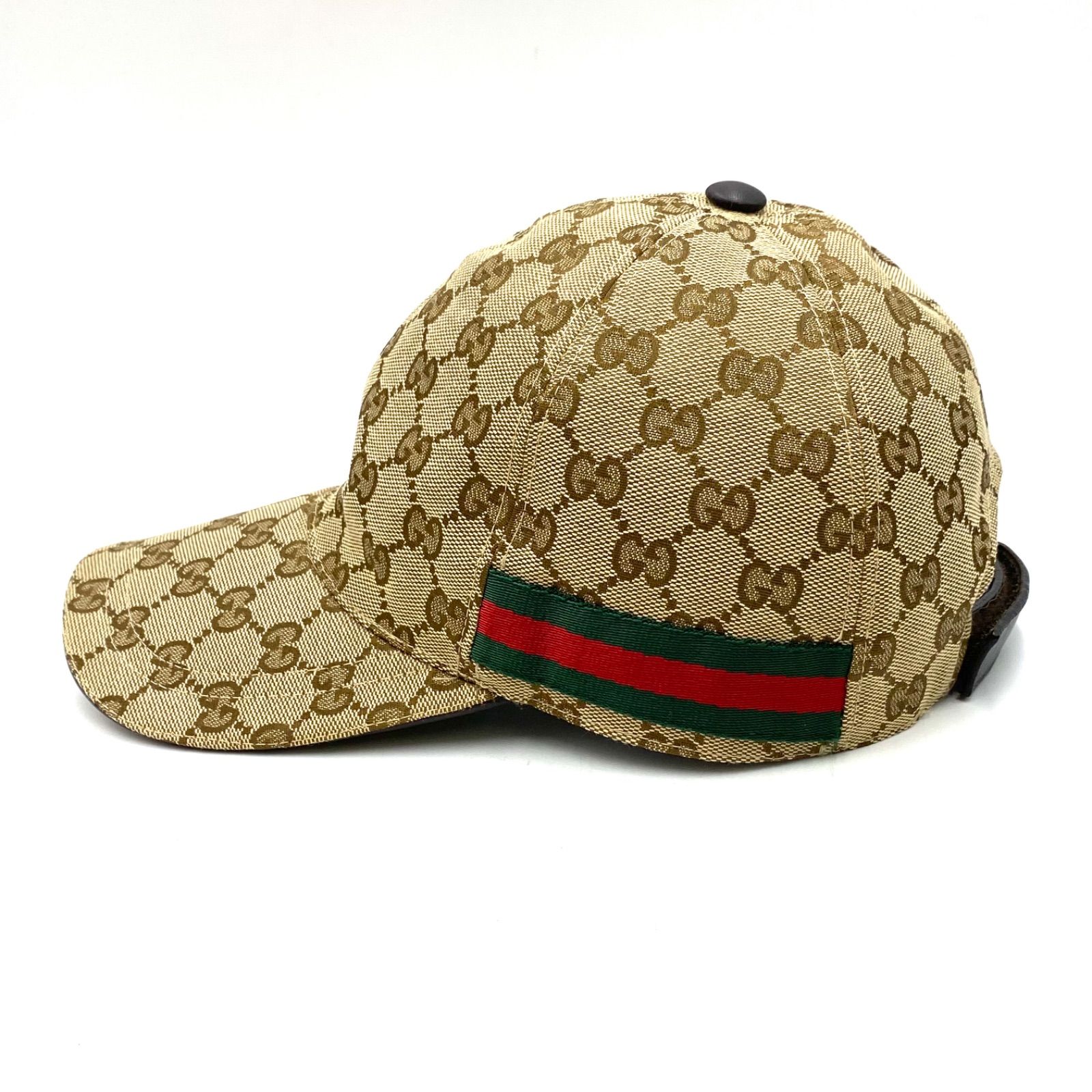 GUCCI グッチ GGキャンバス ベースボールキャップ シェリーライン XL 美品 GUCCI グッチ GGキャンバス シェリーライン キャップ ベース