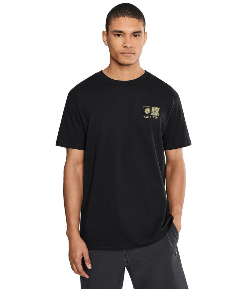 ソルティークルー メンズ トップス シャツ Salty Crew Flagship Short Sleeve Black ブラック