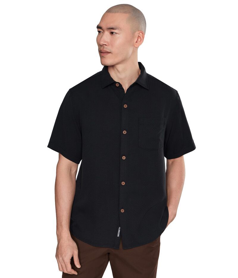 トッミーバハマ メンズ トップス シャツ Tommy Bahama Coastal Ease Shoreline Check Black ブラック