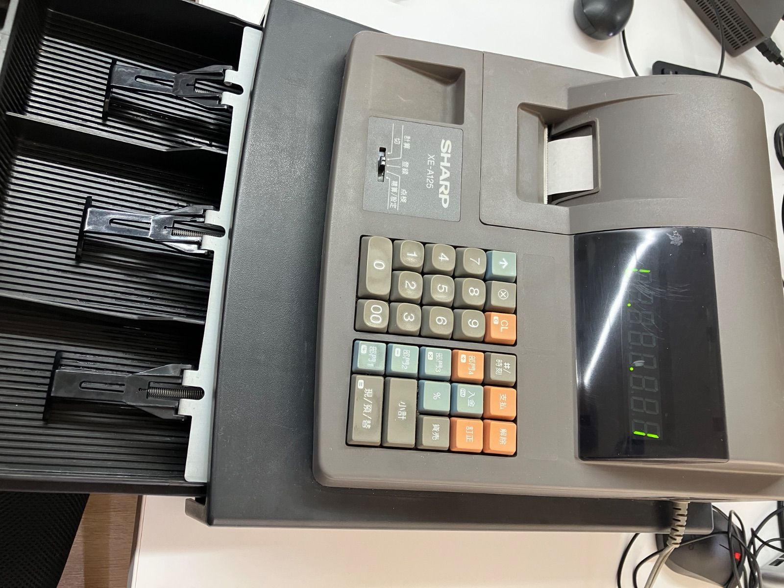 ジャンク品】SHARP レジスター XE-A125 - メルカリ