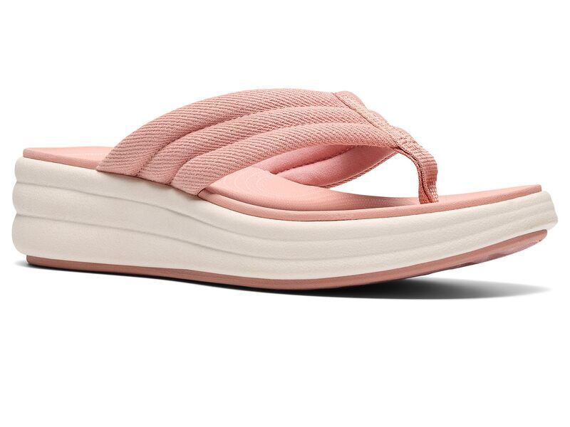 クラークス レディース シューズ サンダル Clarks Drift Carmen Dusty Pink Textile ピンク