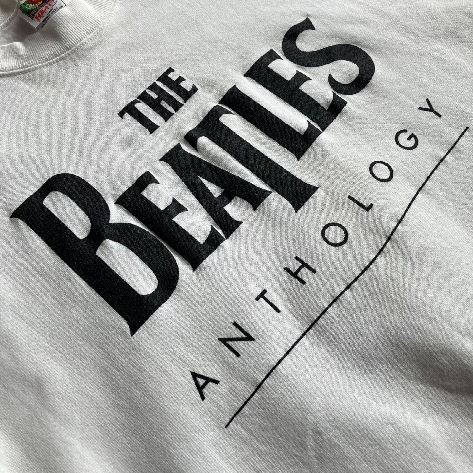 90s ビートルズ Beatles anthology スウェット XLサイズ ロック バンド Fruit of the Loom 古着 ヴィンテージ USA製