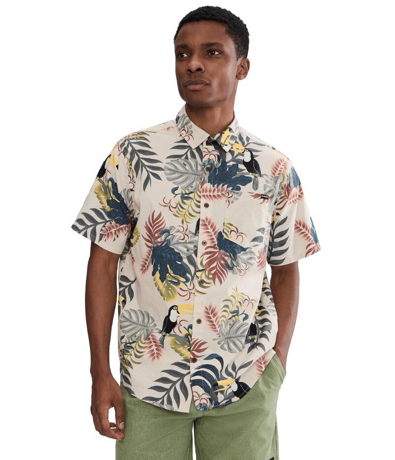 ハーレー メンズ トップス シャツ Hurley Lido Stretch Short Sleeve Bone