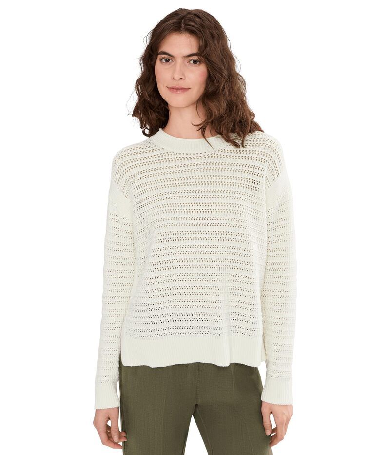 マイケルスターズ レディース アウター ニット・セーター Michael Stars Kaylin Long Sleeve Relaxed Pullover Ivory アイボリー