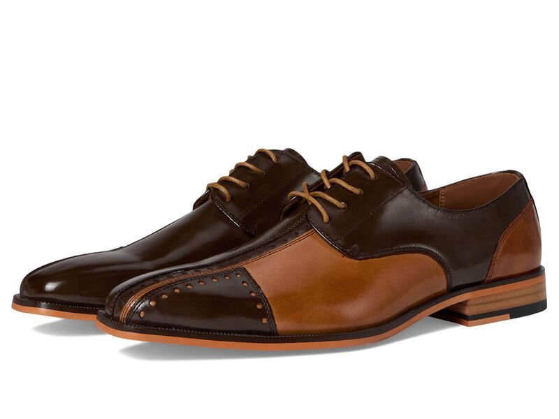 ステイシーアダムス メンズ シューズ オックスフォード キャップ Stacy Adams Palmento Cap Toe Oxford Brown Multi ブラウン