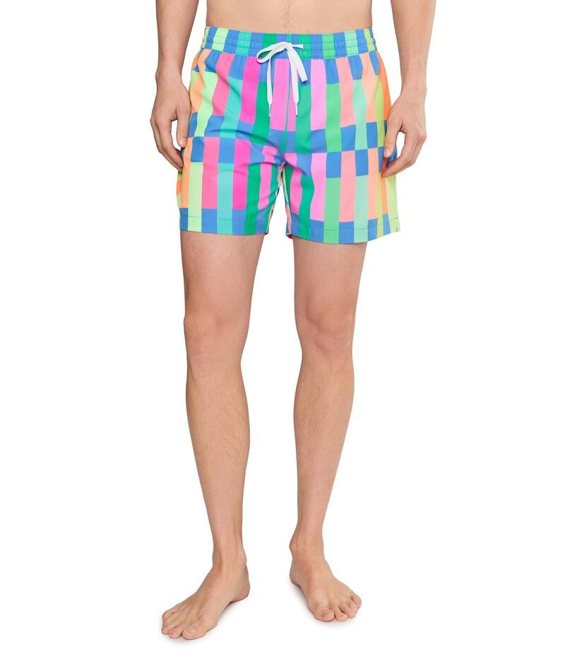 チャビーズ メンズ 水着 ハーフパンツ・ショーツ Chubbies The Technicolor Stitches 55 Classic Lined Swim Trunks Medium Blue ブルー