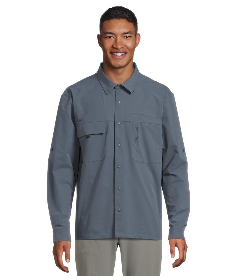 マーモット メンズ トップス シャツ Marmot AirExchange SolarShield Overshirthunderhead