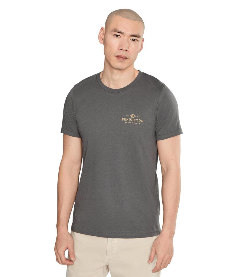 ペンドルトン メンズ トップス シャツ ヴィンテージ ロゴ グラフィック Pendleton Vintage Stamp Logo Graphic Tee AsphaltTan タン